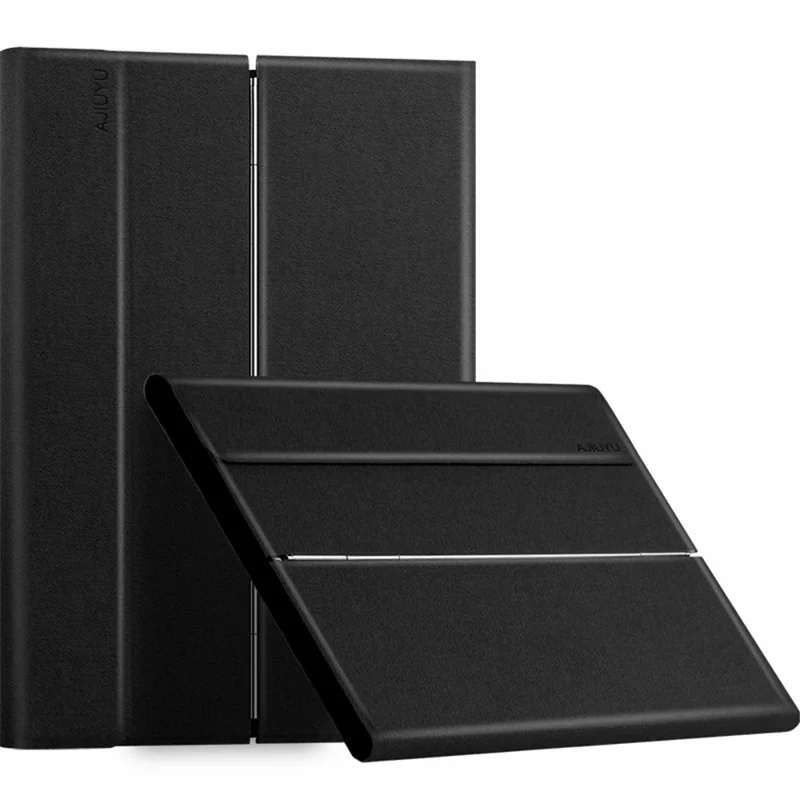 JIUYU for Samsung Galaxy Tab S6 Lite (2020) P615 P610 / (2022) / (2024) Detachable Bluetooth-compatible Keyboard with Hinge Stand Leather Case - Black