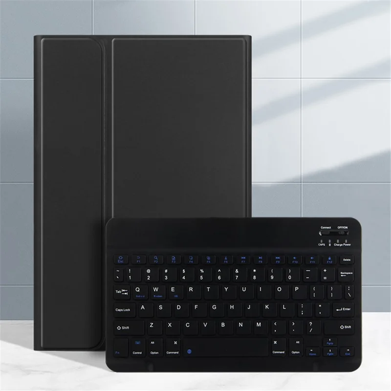 AJIUYU para Xiaomi Pad 5 / 5 Pro Funda de Cuero con Soporte para Tablet con Teclado Inalámbrico Magnético Desmontable (Sin Panel Táctil) - Negro