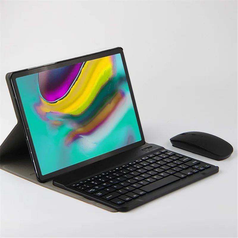 JIUYU for Samsung Galaxy Tab S5e SM-T720 / T725 Leather Stand Tablet Case with Detachable Magnetic Wireless Keyboard (Without Touchpad) - Blue