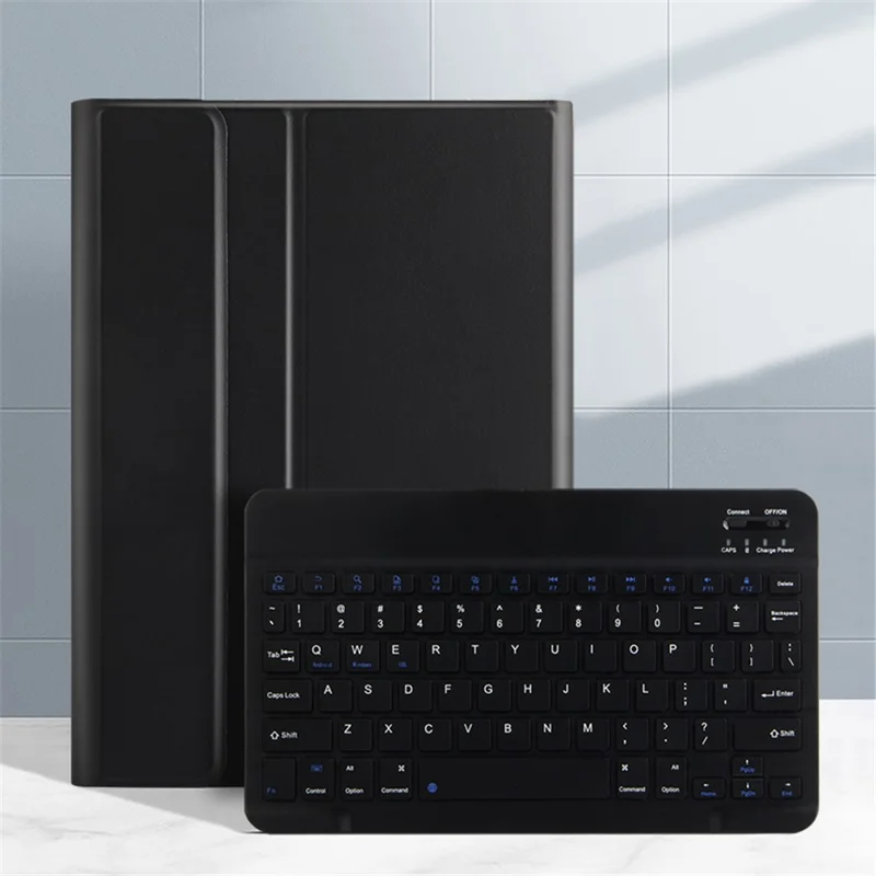 JIUYU for Samsung Galaxy Tab A8 10.5 (2021) Leather Stand Tablet Case with Detachable Magnetic Wireless Keyboard (Without Touchpad)