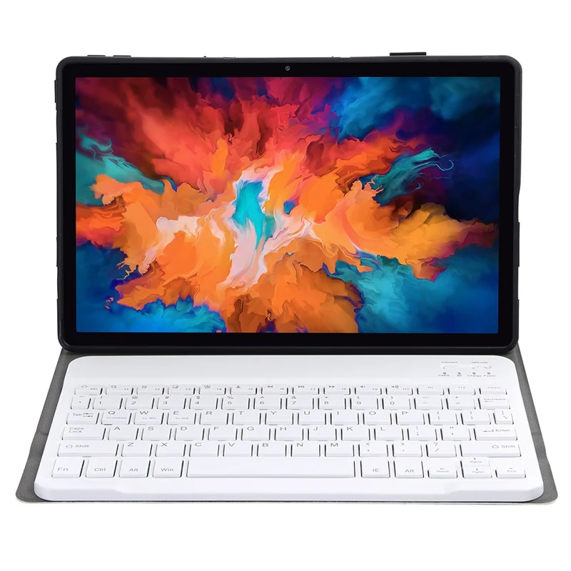 For Lenovo Pad Plus J607F / Tab P11 J606F / Tab P11 5G AM12 Bluetooth-compatible 3.0 Ultra Thin Keyboard Fine Texture Leather Case Set - Rose Gold