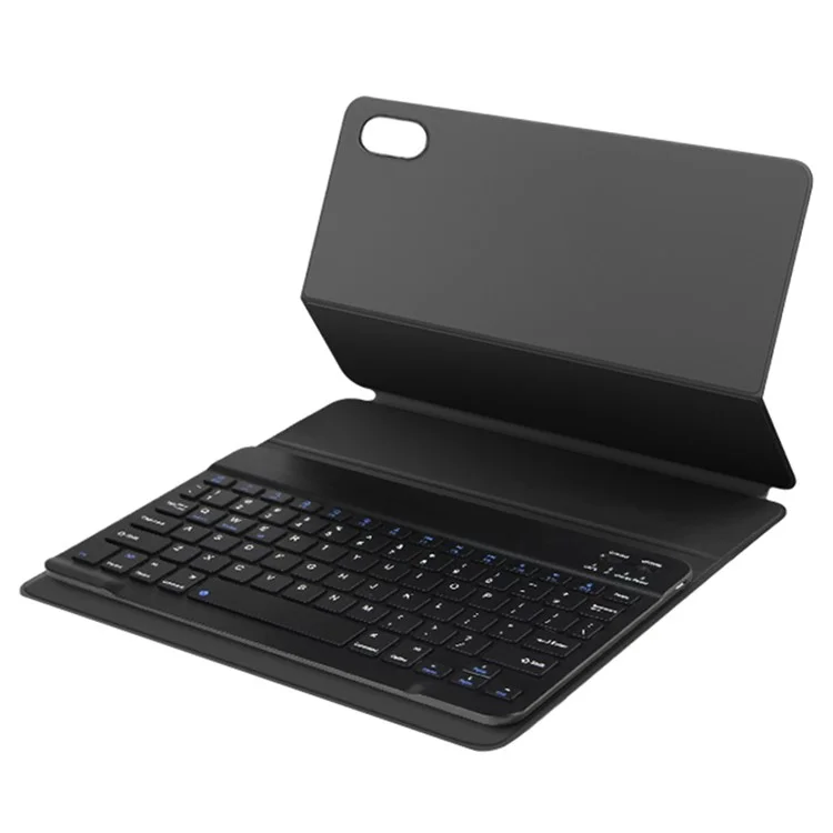 AJIUYU For OPPO Pad Leather Stand Tablet Case with Detachable Magnetic Wireless Keyboard (Without Touchpad) - Black