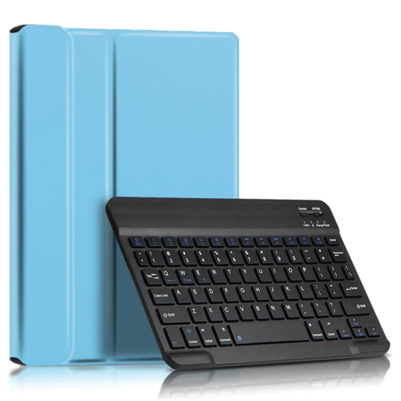 For OPPO Pad Leather Stand Tablet Case with Detachable Magnetic Wireless Keyboard (Without Touchpad) - Blue