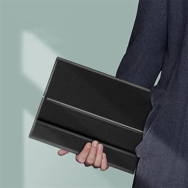 Jiuyu 2 In 1 Tastiera Bluetooth Rimovibile Con Custodia Sottile Per Tablet Oppo Tablet Flip Cover Protettivo - Nero