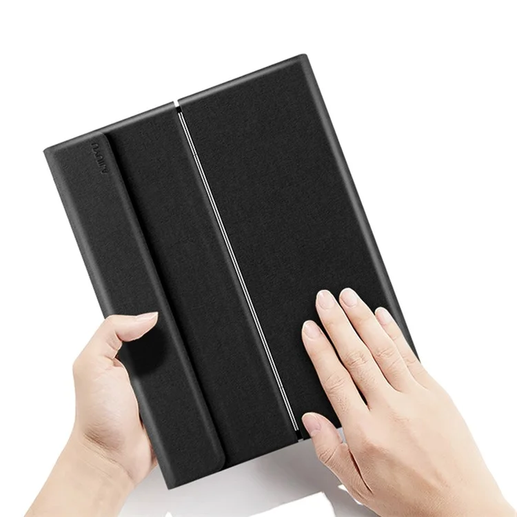 Jiuyu 2 In 1 Tastiera Bluetooth Rimovibile Con Custodia Sottile Per Tablet Oppo Tablet Flip Cover Protettivo - Nero