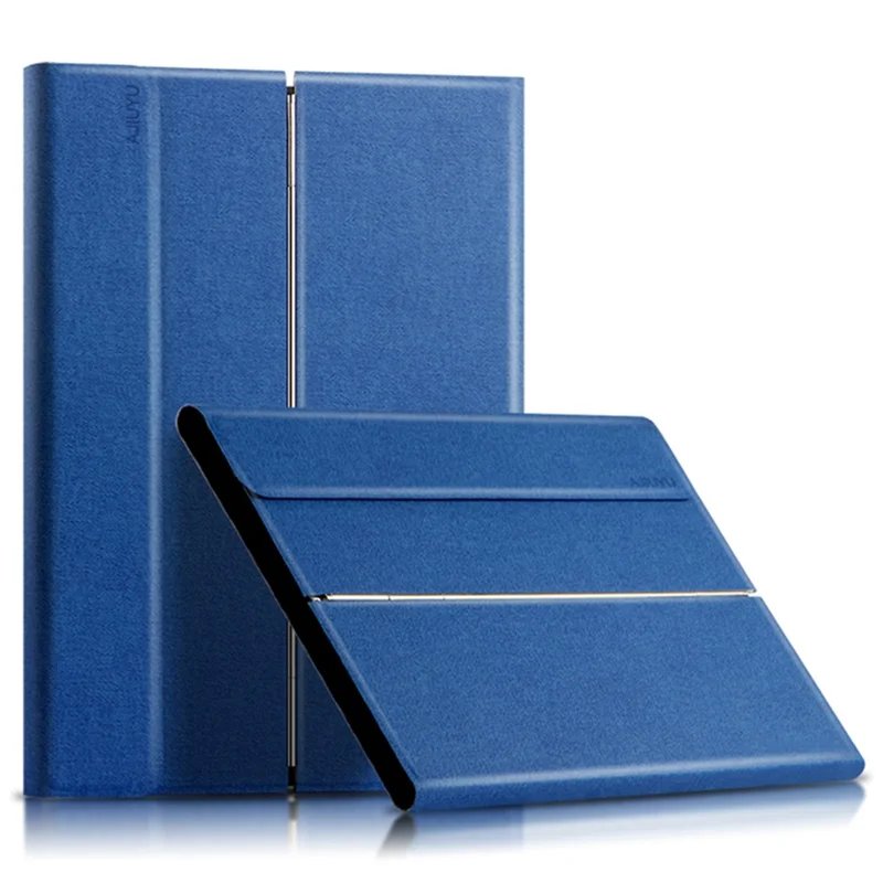 JIUYU for OPPO Pad Detachable Bluetooth-compatible Keyboard with Hinge Stand Leather Case - Blue