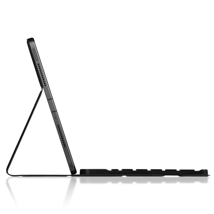 AJIUYU für Xiaomi Pad 5 / Pad 5 Pro Kabellose Bluetooth-Tastatur + Candy Color Lederhülle - Schwarz