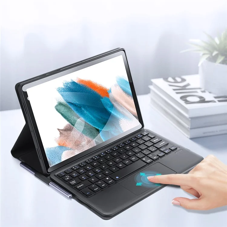 Dux Ducis Für Samsung Galaxy Tab A8 10.5 (2021) Schlanker Lederabdeckung Anti-drop-ständer Mit Abnehmbarer Bluetooth-tastatur