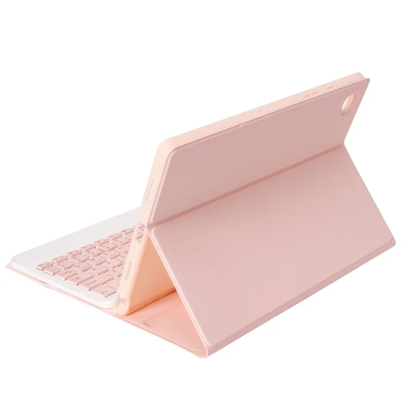 A08B Abnehmbare Bluetooth-kompatible Tastaturhülle für Samsung Galaxy Tab A8 10,5 (2021) / (2022) SM-X205 / X200 – Pink