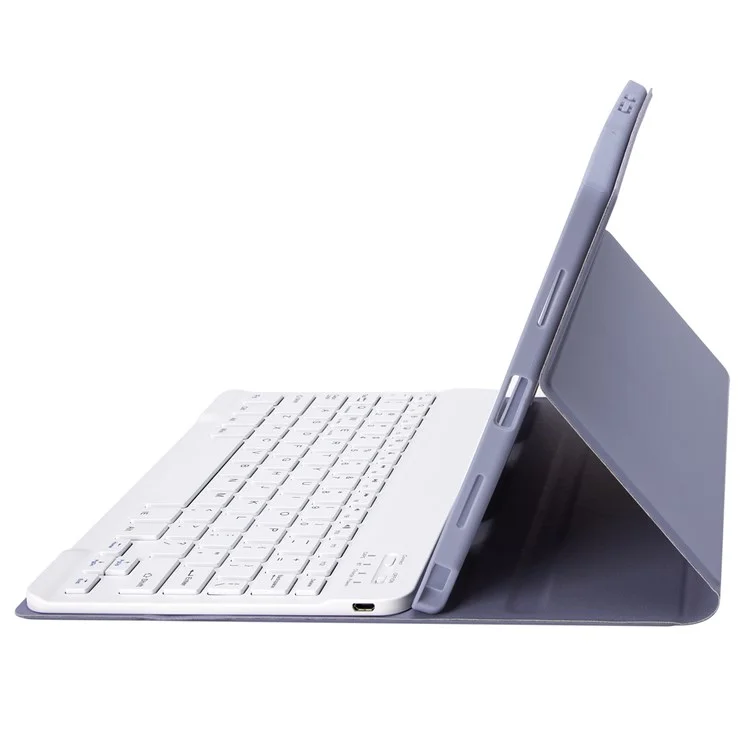A08B Detachable Bluetooth-compatible Keyboard Case for Samsung Galaxy Tab A8 10.5 (2021) / (2022) SM-X205 / X200 - Purple