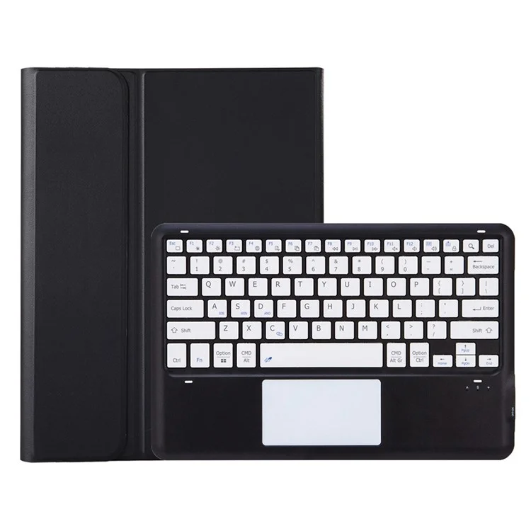 T800B-A Per Samsung Galaxy Tab S8+ X800 / S7+ T970 / S7 FE T730 Custodia rimovibile con tastiera Bluetooth con touchpad - Nero