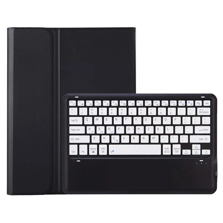 Capa de Teclado Bluetooth T800B para Samsung Galaxy Tab S8+ X800 / S7+ T970 / S7 FE T730 com Suporte para Caneta - Preto