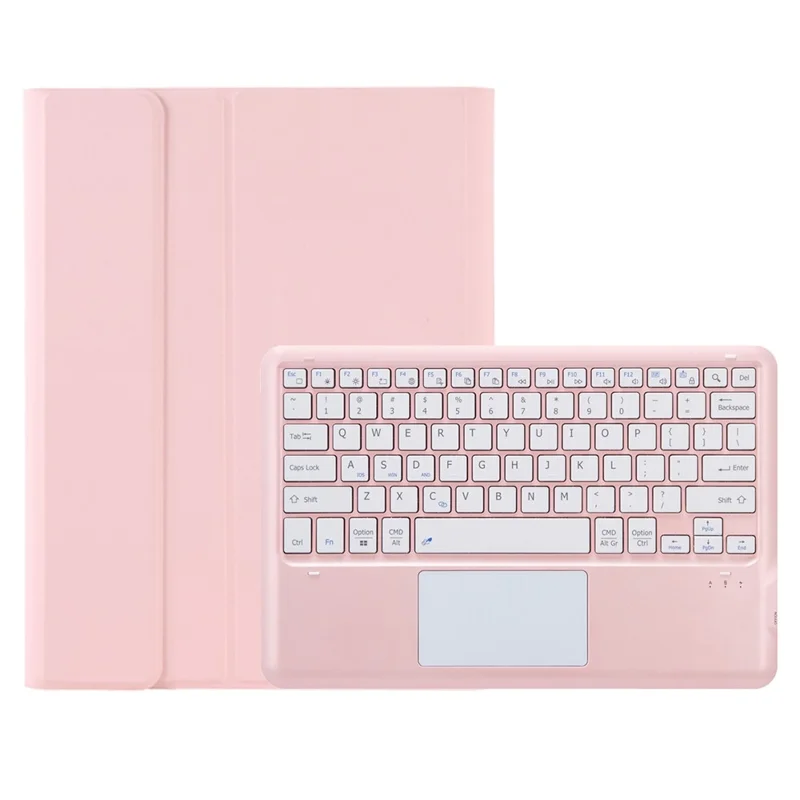 T12B-A For iPad Pro 12.9 (2018) / (2020) / (2021) Detachable Bluetooth-compatible Keyboard Case with TouchPad - Pink