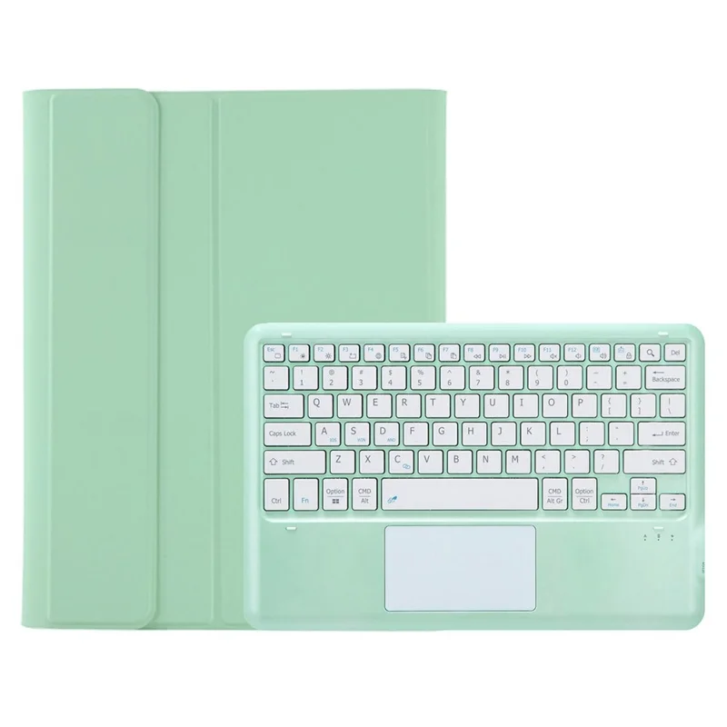 T12B-A For iPad Pro 12.9 (2018) / (2020) / (2021) Detachable Bluetooth-compatible Keyboard Case with TouchPad - Light Green