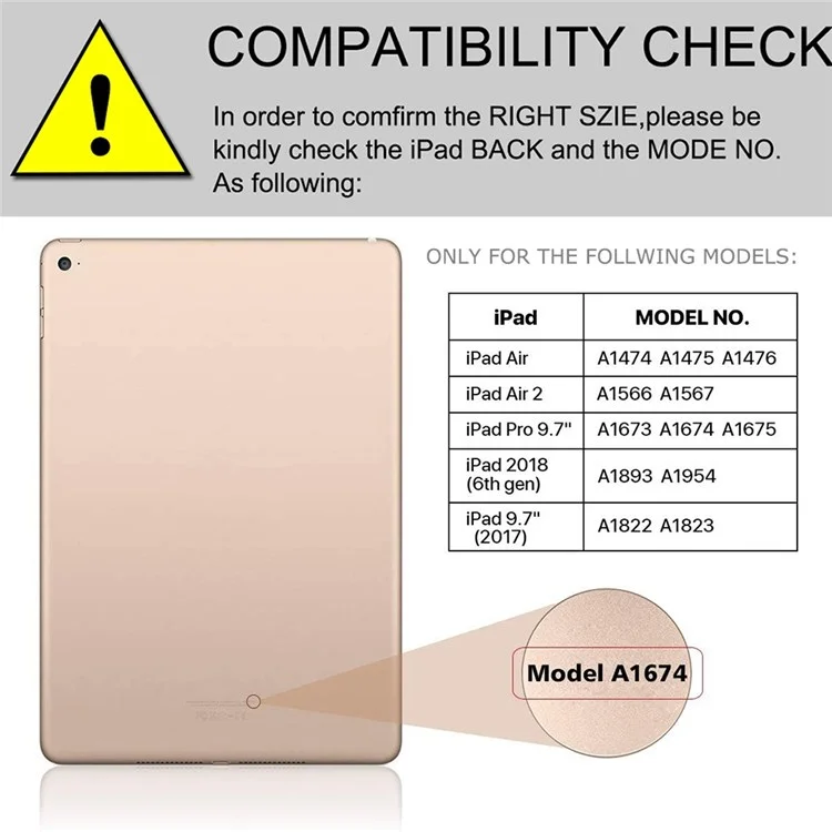 Para IPad 9.7 Pulgadas (2017)/(2018)/Pro 9.7 Pulgadas (2016)/Air 2/Air (2013) Bluetooth Portátil Con Un Caso De Protección Anti-Drop Anti-Drop De Retroiluminación De 7 Colores + Litchi Textura - Oro