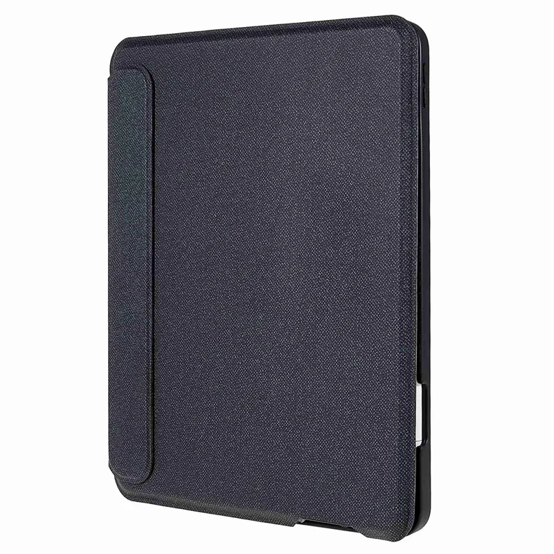 JIUYU for iPad Pro 12.9-inch (2020) / (2021) Leather Case + Bluetooth-Compatible Keyboard with Backlight Trackpad - Black