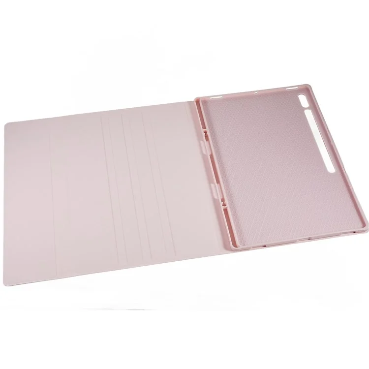 T900B Clavier Bluetooth Étui en cuir amovible pour Samsung Galaxy Tab S10 Ultra / S9 Ultra / S8 Ultra - Rose / Rose + Blanc