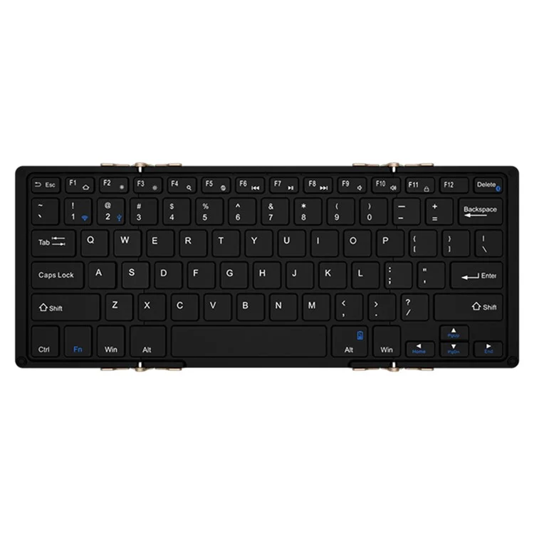 BOW Ultra-thin Foldable Wired / Bluetooth Keyboard for Windows/Android/iOS HB099 - Black