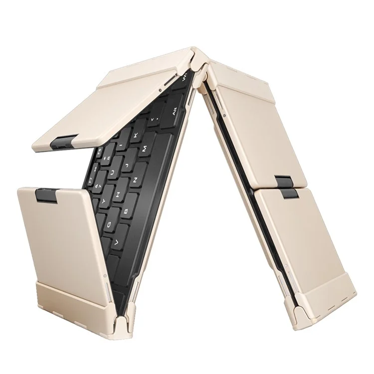 BOW Ultra-thin Foldable Wired / Bluetooth Keyboard for Windows/Android/iOS HB099 - Black
