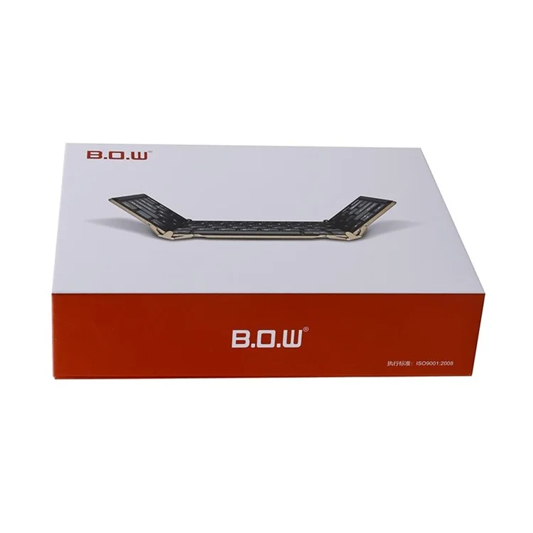BOW Ultra-thin Foldable Wired / Bluetooth Keyboard for Windows/Android/iOS HB099 - Black