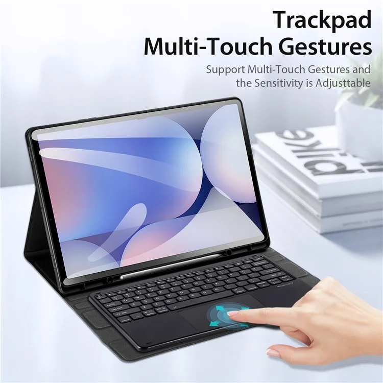 Dux Ducis Para Samsung Galaxy Tab S9 Ultra PU Caso de Couro Tampa de Tablet Com Teclado Destacável Touchpad