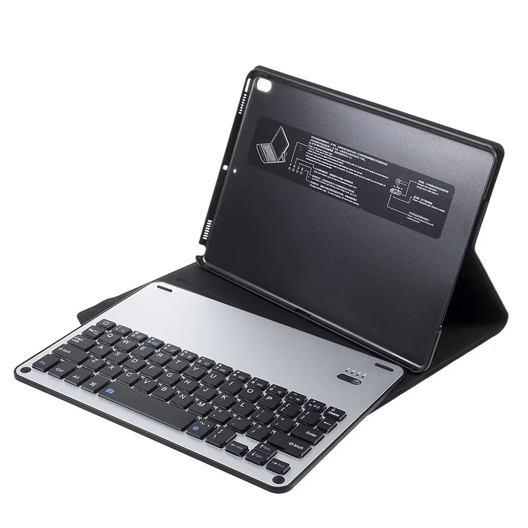 Detachable Leather Bluetooth Keyboard Case with Stand for iPad Pro 10.5-inch (2017) - Black