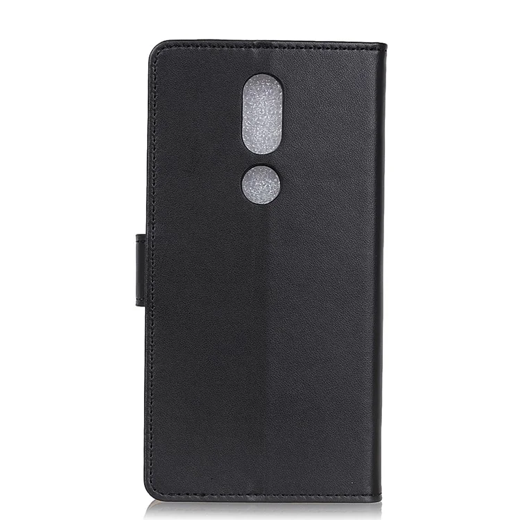 Wallet Stand PU Leather Phone Case for Wiko View Prime - Black