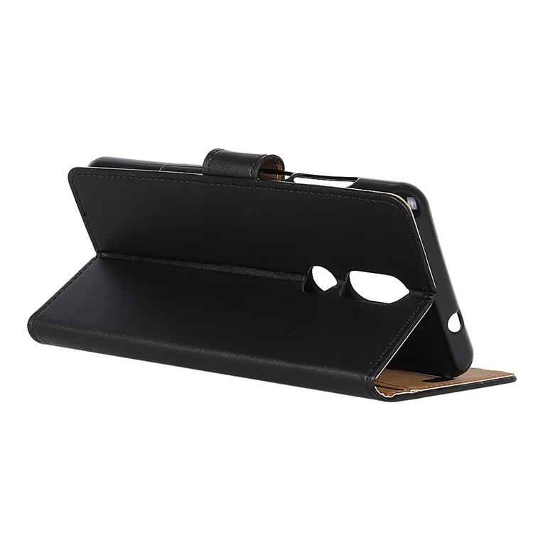 Wallet Stand PU Leather Phone Case for Wiko View Prime - Black