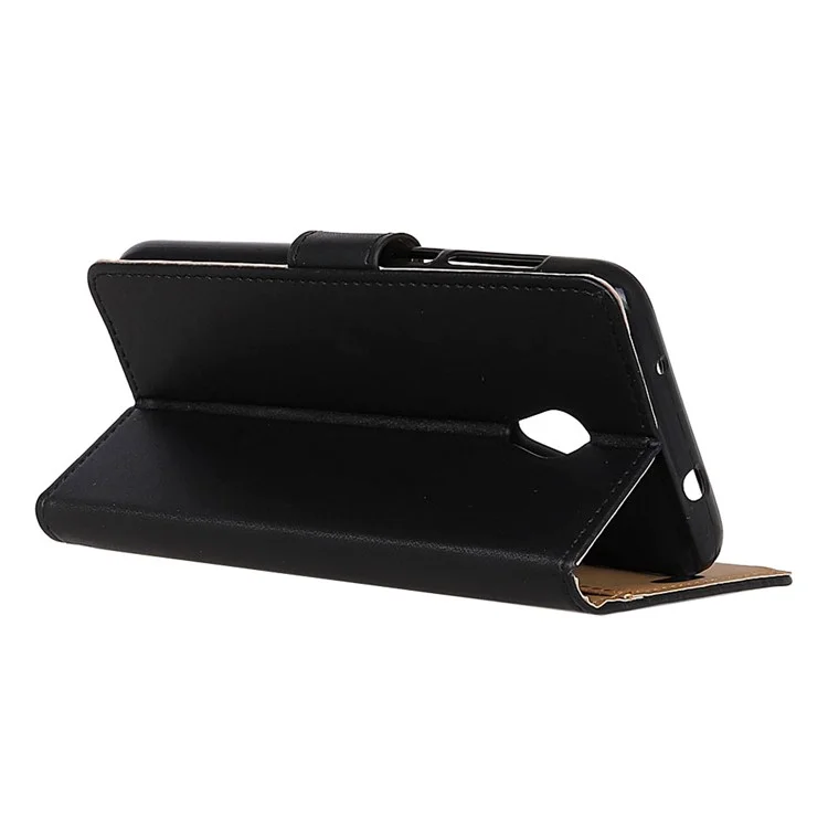 Folio Flip PU Leather Magnetic Wallet Case for Wiko Sunny 2 - Black