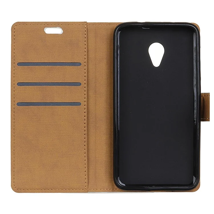 Folio Flip PU Leather Magnetic Wallet Case for Wiko Sunny 2 - Black