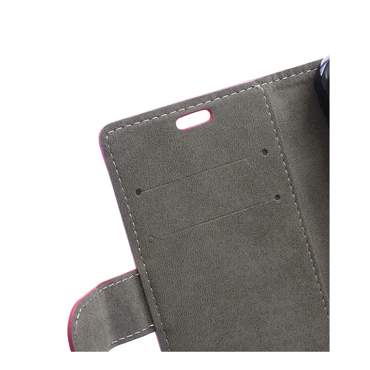 Leather Card Holder Case for Wiko Rainbow Jam with Stand - Black