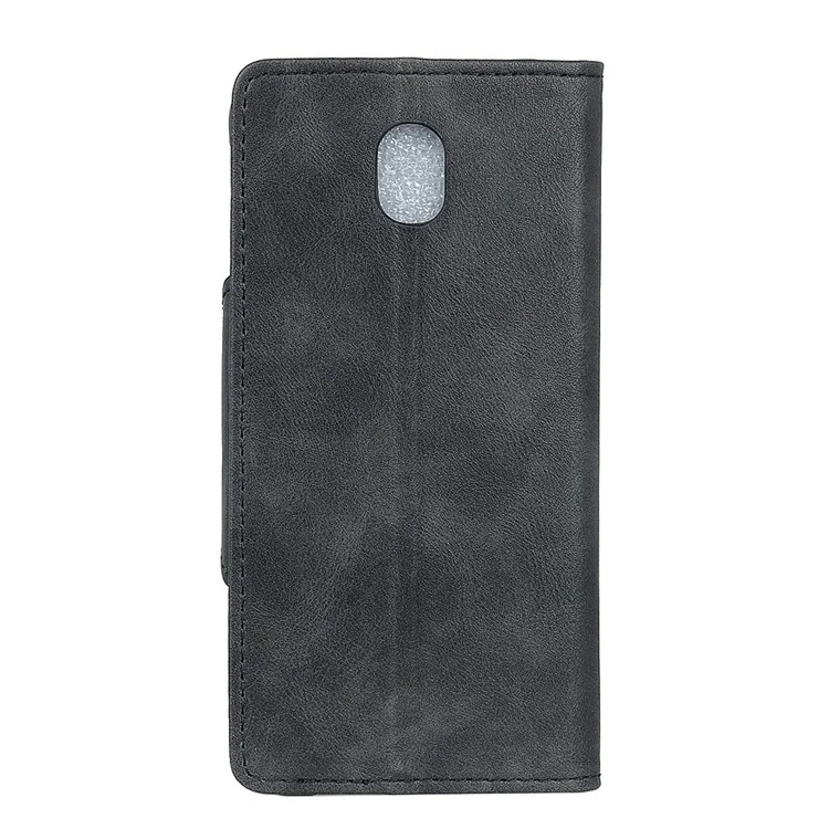 Wallet Leather Stand Case for Wiko Lenny 5 - Black