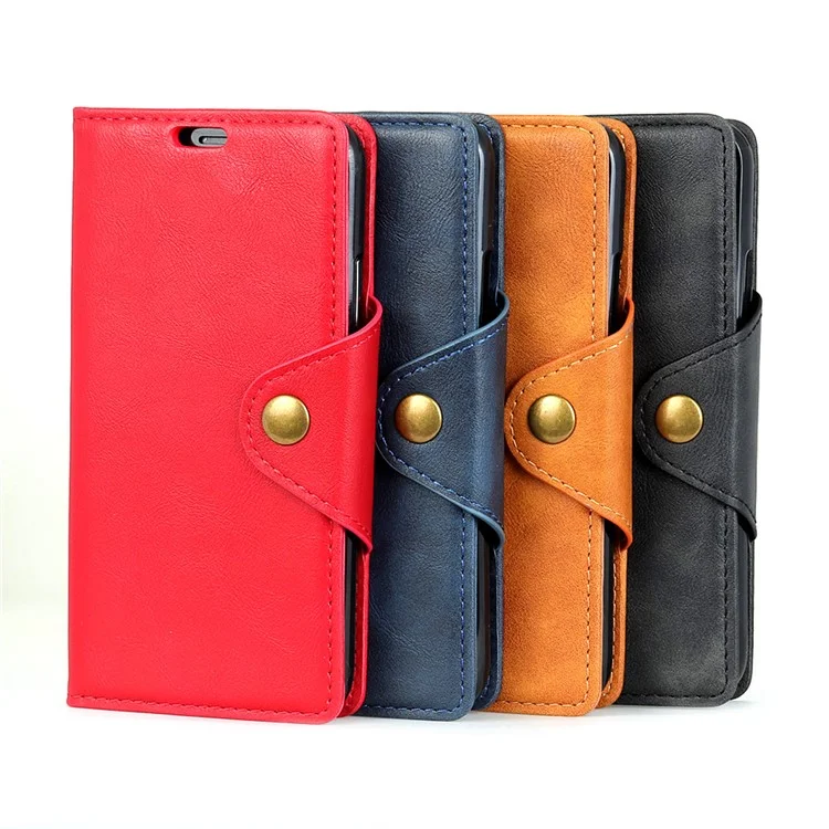 Wallet Leather Stand Case for Wiko Lenny 5 - Black