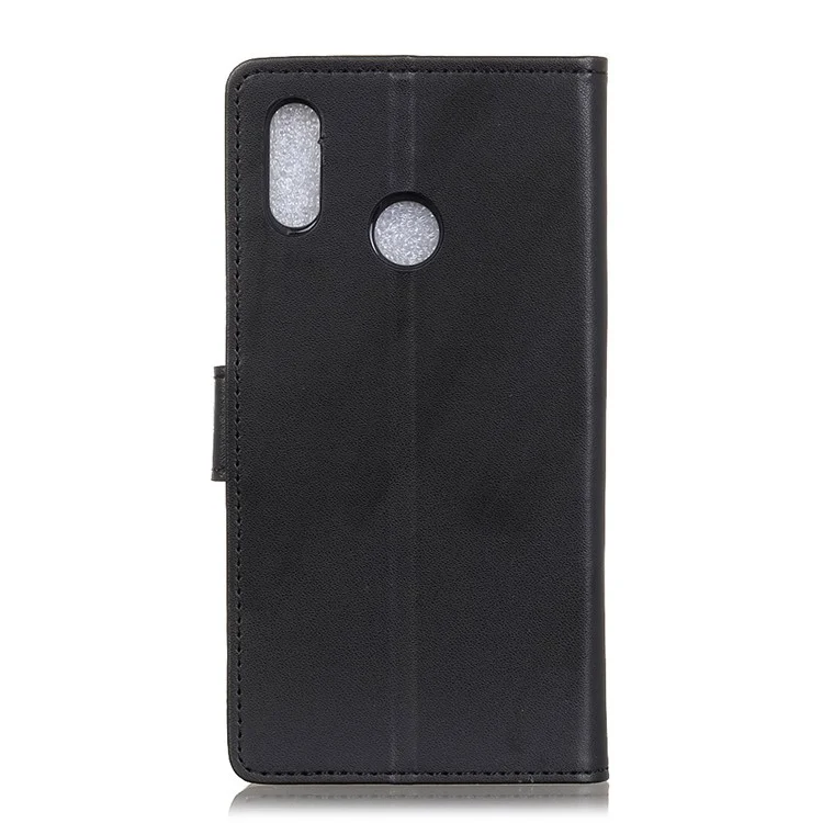 Wallet Stand Flip Leather Phone Case for Wiko View2 - Black