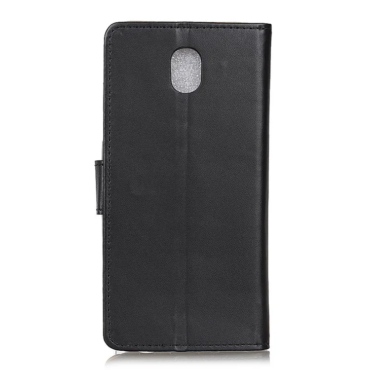 Wallet Leather Stand Case for Wiko Lenny 5 - Black