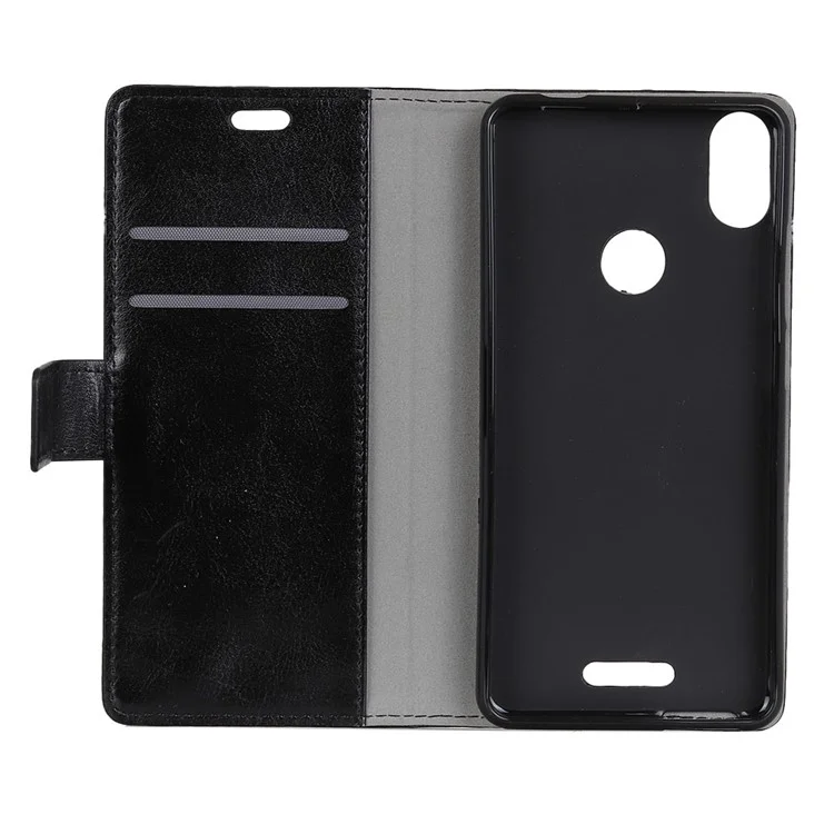 Pattern Printing Stand Leather Wallet Mobile Case for Wiko View Max - Fierce Wolf