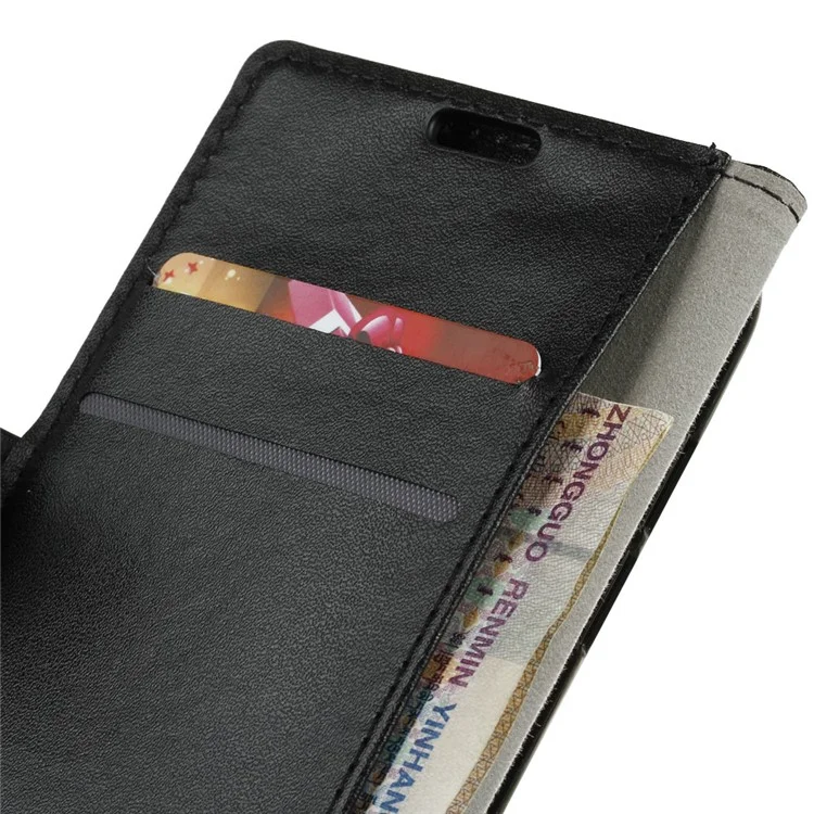 Pattern Printing Stand Leather Wallet Mobile Case for Wiko View Max - Fierce Wolf