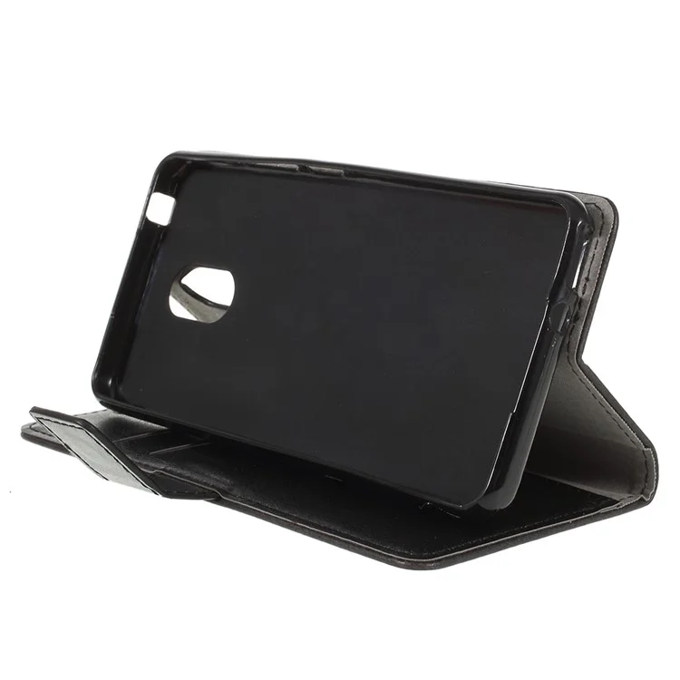 Pattern Printing Stand Leather Wallet Mobile Case for Wiko Lenny 5 - Fierce Wolf
