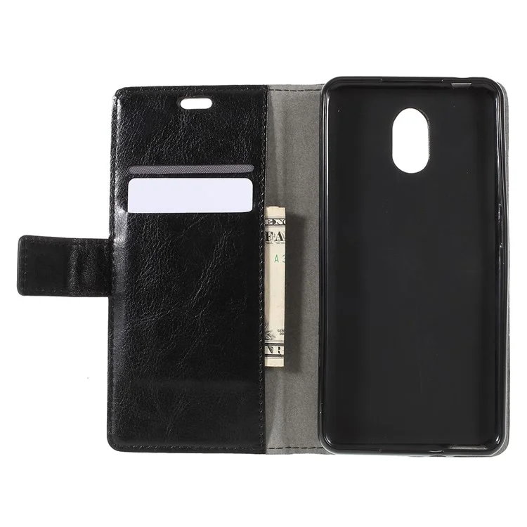 Pattern Printing Stand Leather Wallet Mobile Case for Wiko Lenny 5 - Fierce Wolf