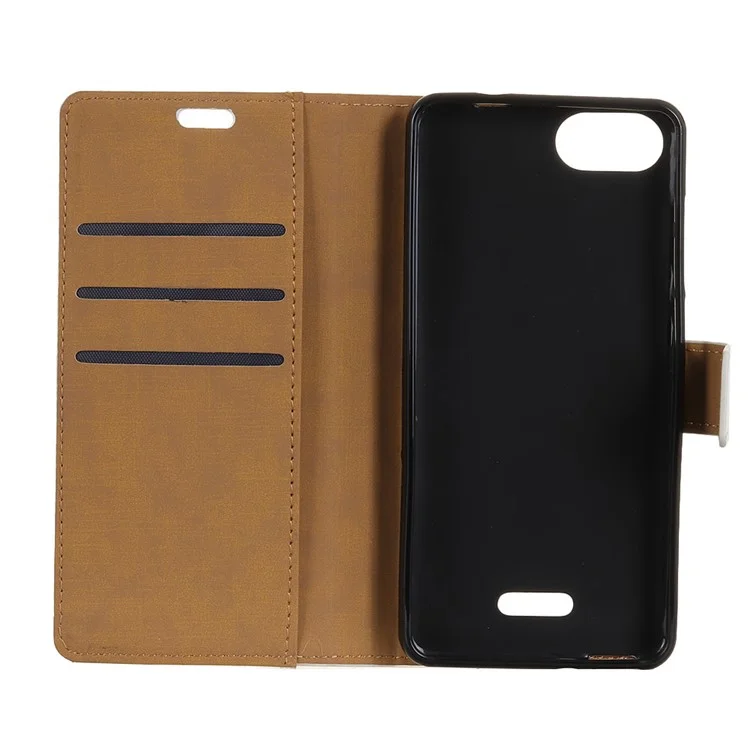 Wallet Stand Flip Leather Phone Case for Wiko Tommy 3 - Black