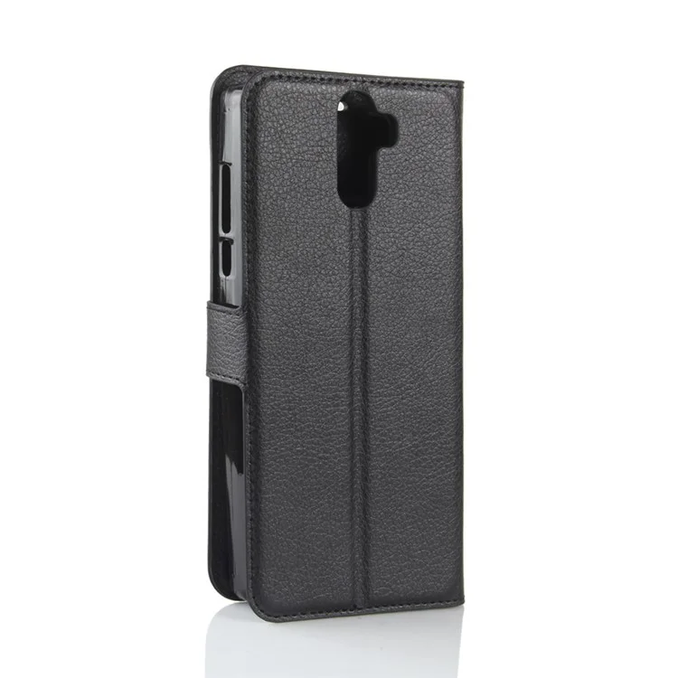 Litchi Texture Wallet Leather Mobile Phone Case for Doogee BL2000/BL2000 Pro - Black