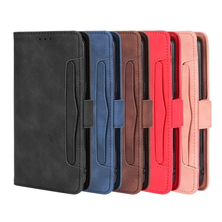 Funda Protectora de Cuero con Tapa y Soporte para Doogee X95 - Negro