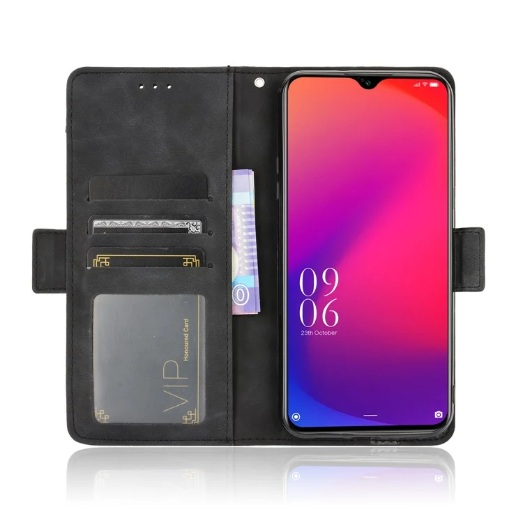 Funda Protectora de Cuero con Tapa y Soporte para Doogee X95 - Negro