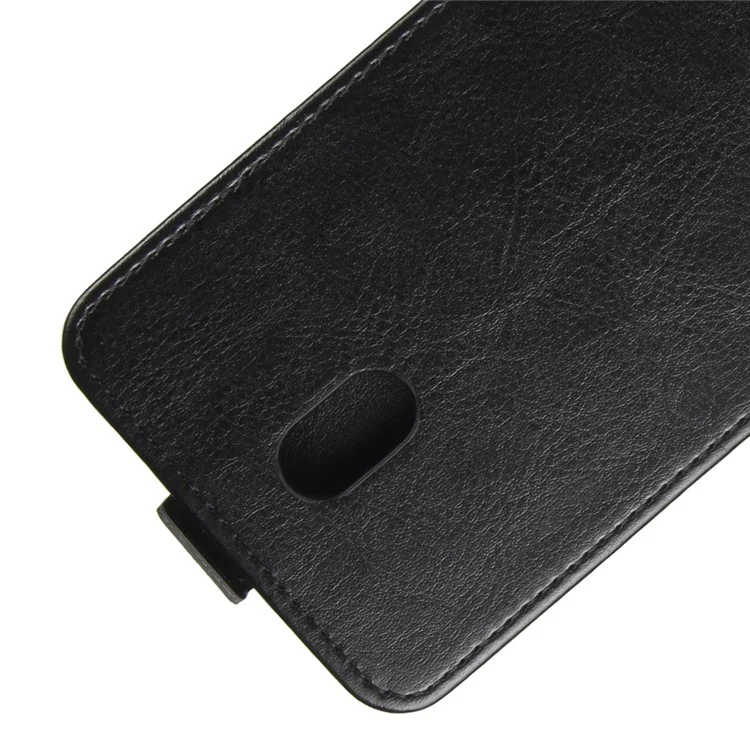 Crazy Horse Leather Vertical Flip Mobile Shell for Nokia 2 - Black