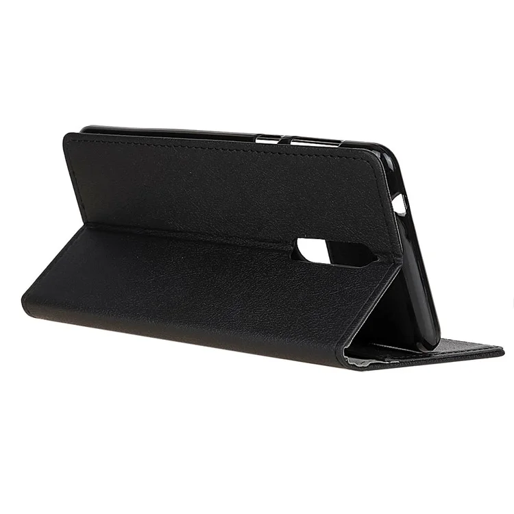 Wallet Leather Stand Case for Nokia 8 - Black