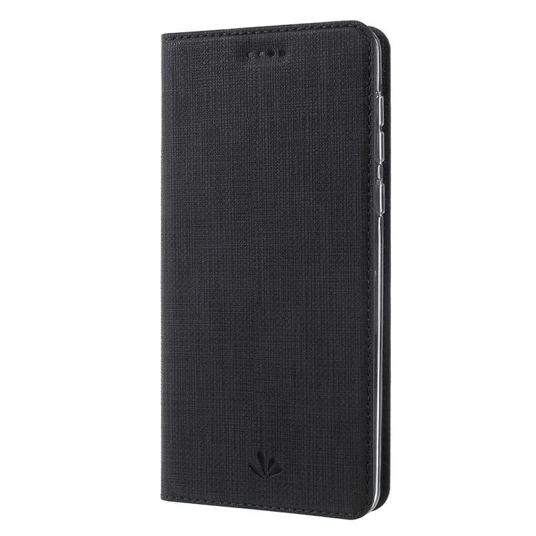 VILI DMX Leather Card Slot Stand Phone Cover for Nokia 8 - Black
