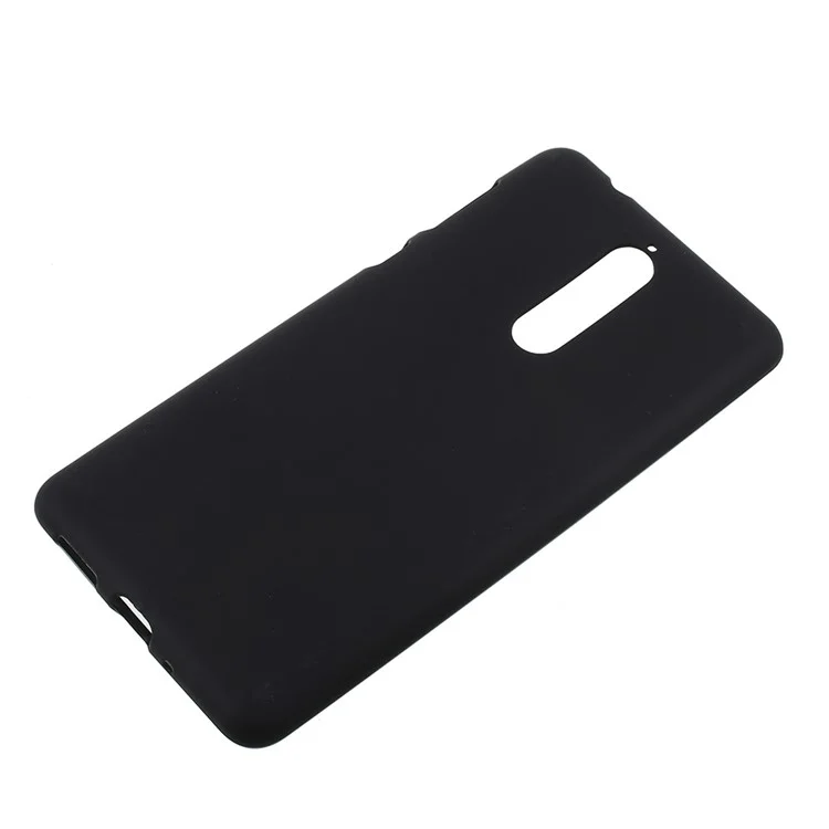 Double Sided Matte TPU Gel Case for Nokia 8 - Black