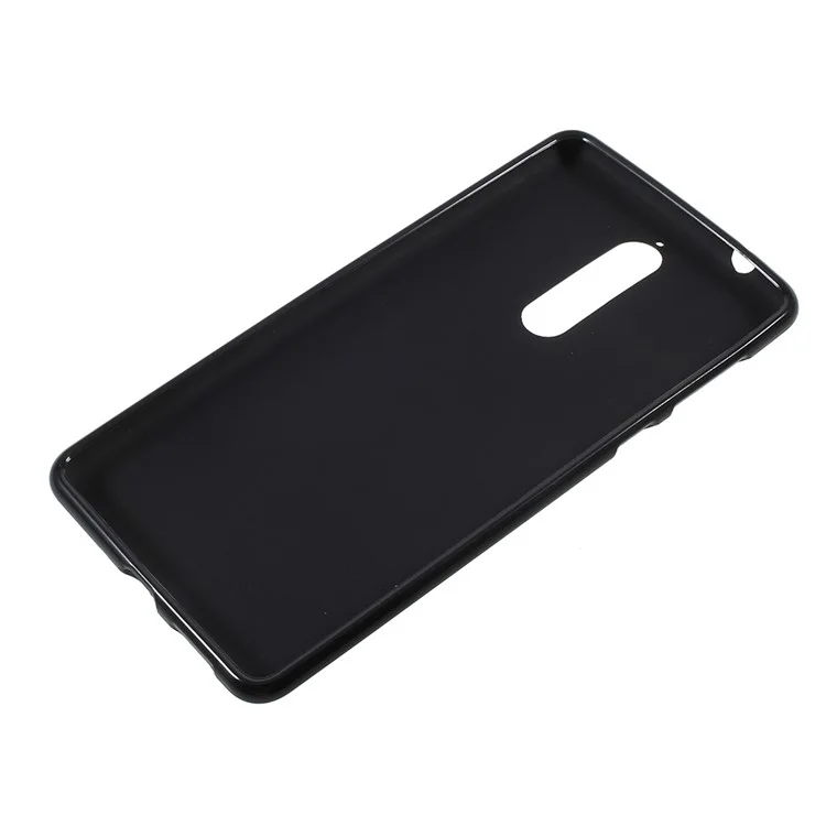 Double Sided Matte TPU Gel Case for Nokia 8 - Black