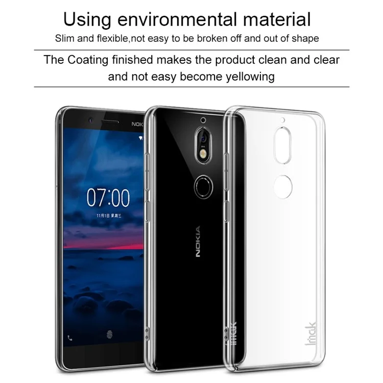 IMAK Crystal Case II Pro for Nokia 7 Scratch-resistant Clear PC Hard Phone Cover