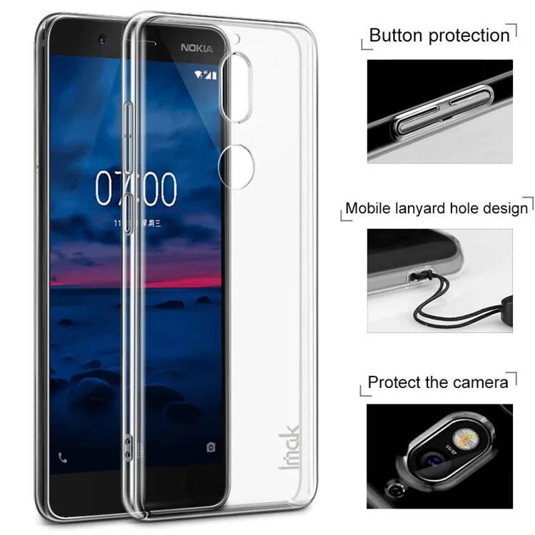 IMAK Crystal Case II Pro for Nokia 7 Scratch-resistant Clear PC Hard Phone Cover